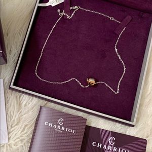 Charriol Geneve stainless steel rose necklace